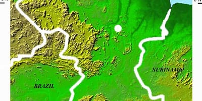 Mapa satelitní mapa Guyana